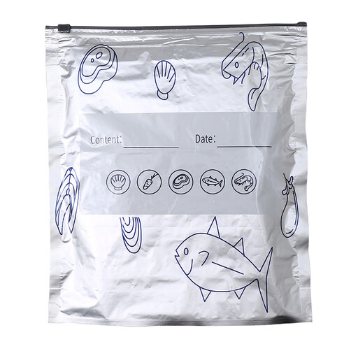 Maxcook 10 Pack Aluminum Foil Slider Food Storage Bags