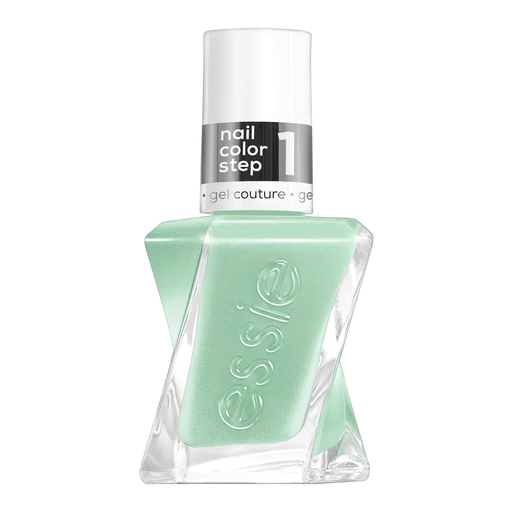 Essie Gel 1 x 13.5ml Long Lasting Nail Polish with Glossy Finish, Manicure without UV Light, Gel Couture, Colour No. 551 Bling It, Green