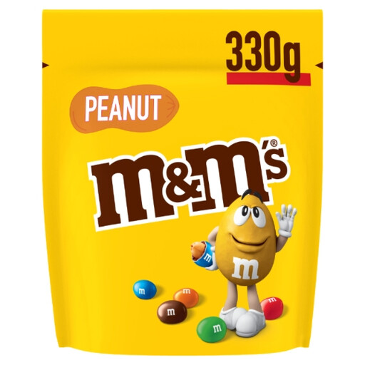 330 g bag of M&M'S PEANUT milk chocolate sweets