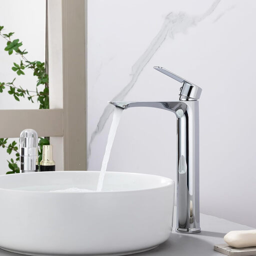 HOMELODY Tall Chrome Bathroom Faucet