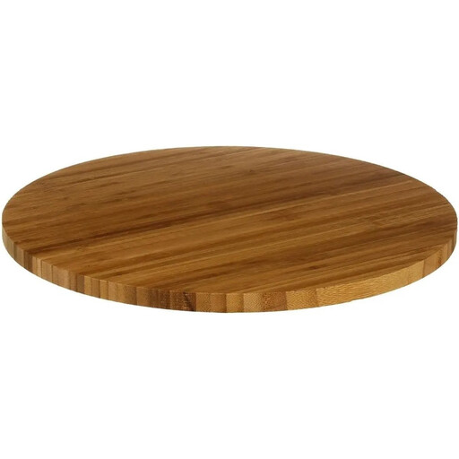 Secret de Gourmet Bamboo Rotating Tray - 35 cm, Brown