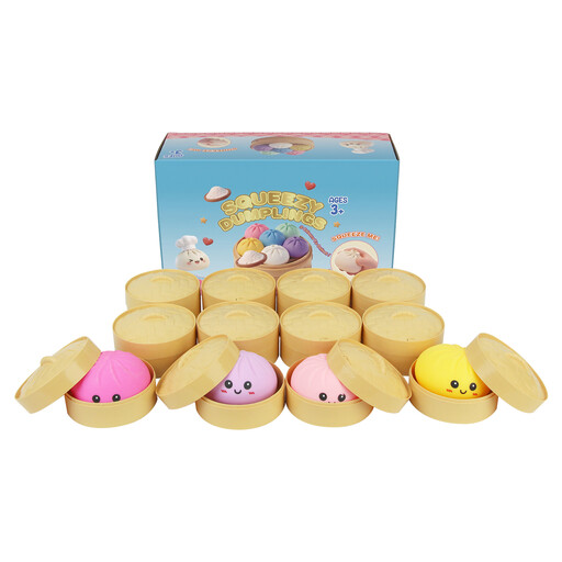 Set de 12 Squishy Bun Toys