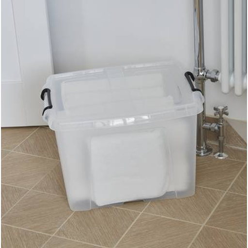 Strata Smart Storage Box & Lid 40L Clear