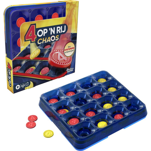 Hasbro Connect 4 Op'n Rij Chaos party game