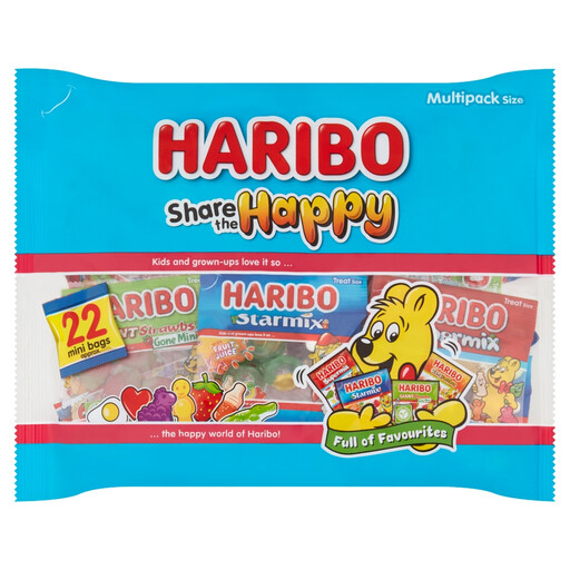 HARIBO Share The Happy 22 Mini Bags 352g
