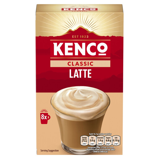 Kenco Original Latte Sachets 8 × 16.3 g
