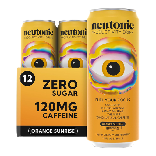 Neutonic Energy Drink Orange Sunrise Flavour Focus Support Multipack - 12 x 330ml