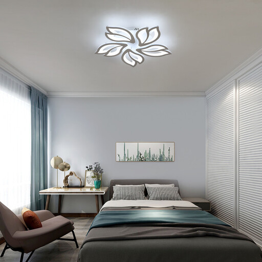Pheashine Magnolia Petal Acrylic Ceiling Light, 5-bulb, Dimmable
