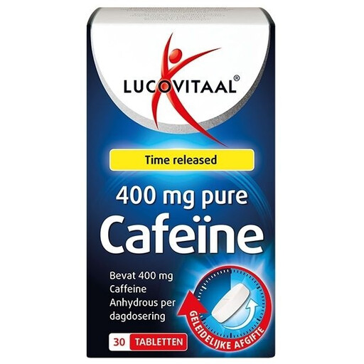 Lucovitaal Pure 400mg Caffeine 30 tablets