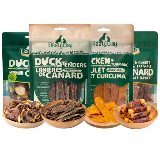 MeatyWay Duck & Fruits and Vegetables Wrapped Dog Treats