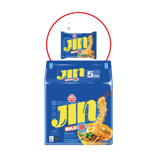 Ottogi Jin Ramen Mild Multipack 120gx5