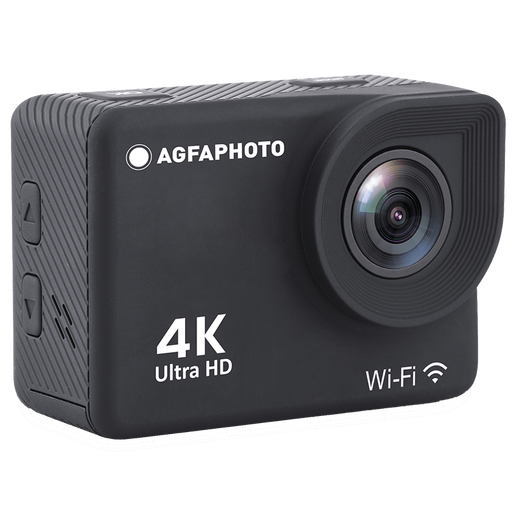 AgfaPhoto 4K Action Camera 170° Wide-Angle with Waterproof Case + Accessories