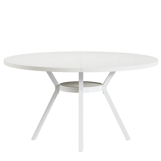 Tribesigns Large Round Dining Table with X-Shaped Base