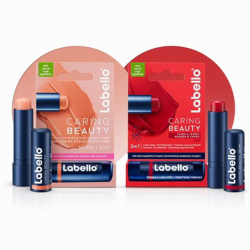 Duo Labello lip balms with sun protection