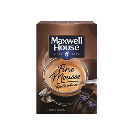 MAXWELL HOUSE Instant Coffee Fine Mousse x100 Sticks 180g