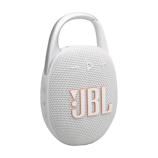 JBL Clip 5 Portable Bluetooth Speaker – White