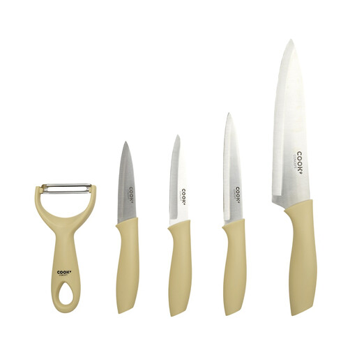 Set COOK CONCEPT 4 couteaux et éplucheur avec manche en fibre de blé