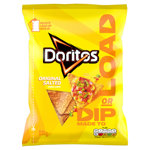 Doritos Dip or Load Original Salted 230g bag