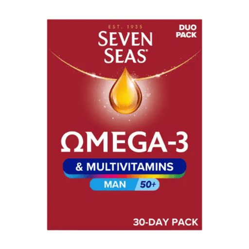 Seven Seas Omega-3 & Multivitamins for Men 50 Plus Duo Pack