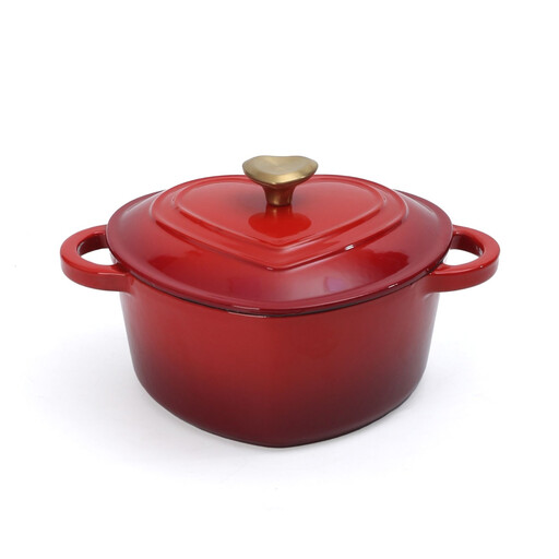 PURECOOK Emaille-Schmortopf aus Gusseisen