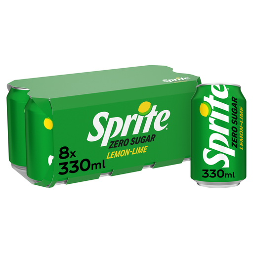 Sprite No Sugar 8 × 330 ml cans