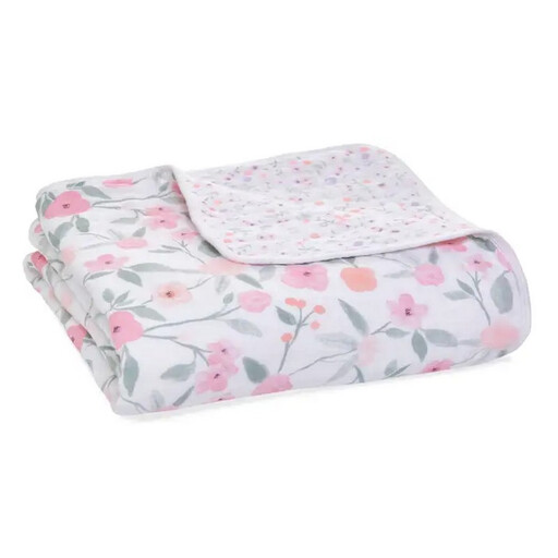 aden + anais Cotton Muslin Dream Blanket in Ma Fleur design