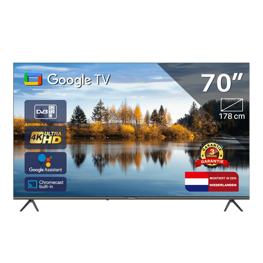 TeeView Google Smart TV - QLED Ultra HD 4K - 70 Inch