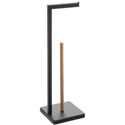 5five Freestanding Toilet Paper Holder with Reserve - Black, 20 x 20 x 64.5 cm