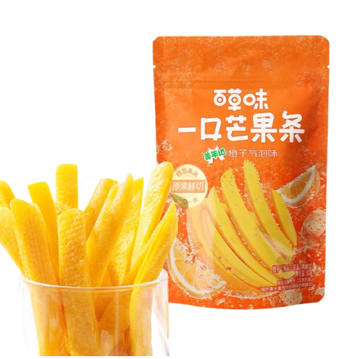 Be&Cheery One-Bite Mango Bars (Orange Sparkling Flavour) 80g