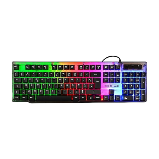 THE G-LAB Keyz Neon Clavier Gamer à Membrane