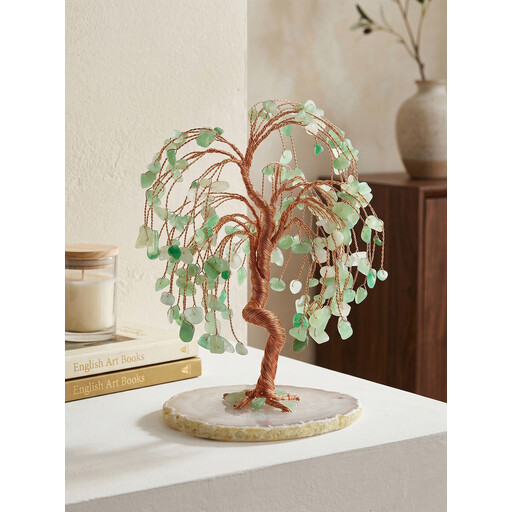 Natural crystal tree on a base