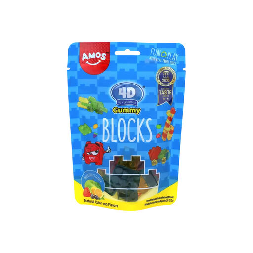 Amos 4D Gummy Blocks - Mixed Fruits Flavor