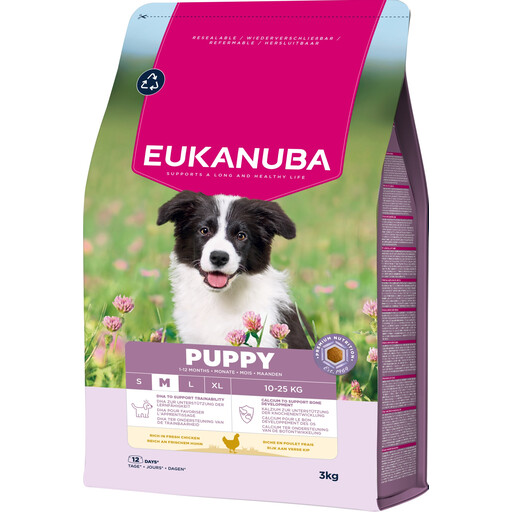 Eukanuba Life Care dog puppy medium chicken 3kg