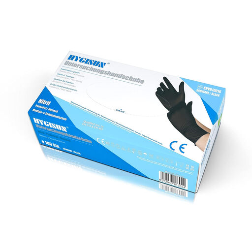 Hygisun Nitrile Gloves M (Black)