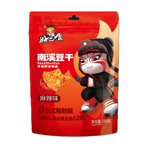 Hao Ba Shi Nanxi Tofu Jerky Spicy Flavor 200g