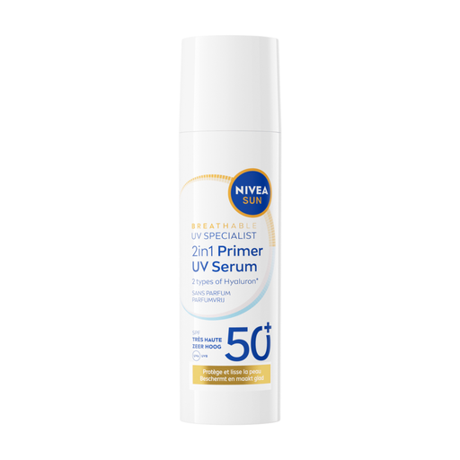 NIVEA SUN UV Face 2-in-1 Primer Makeup Serum SPF50+