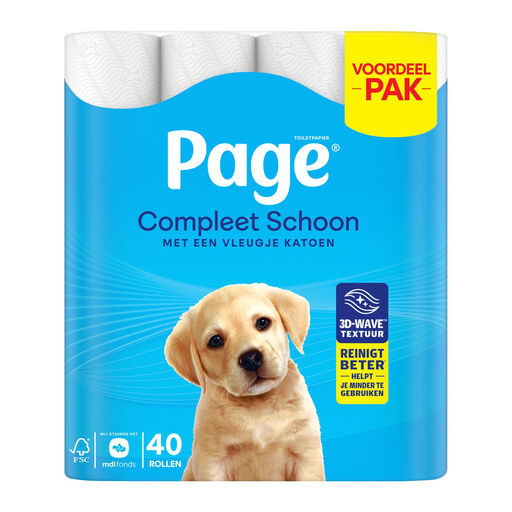 Papier Toilette Page Complete Clean, 40 Rouleaux
