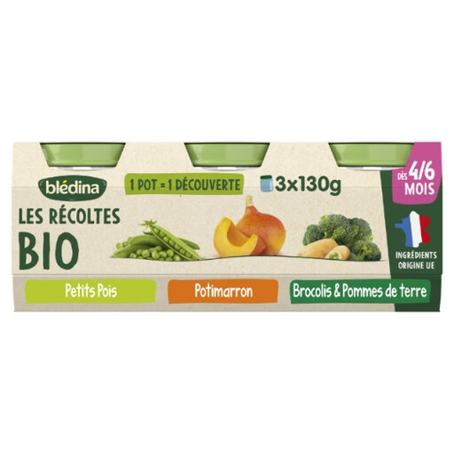 BLEDINA Broth and Pottage 4-6M 3x130g