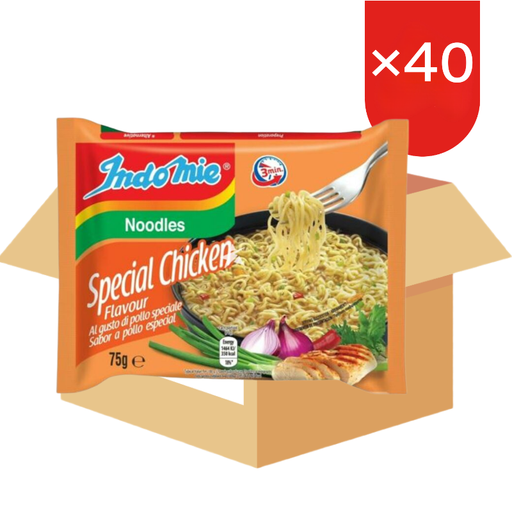 Indomie Special Chicken Flavor Instant Noodles - 40 x 75 g (EU Version)