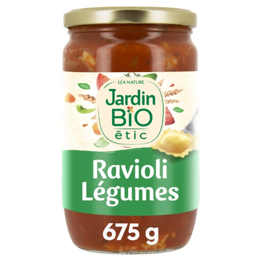 Organic Vegetable Ravioli in Tomato Sauce