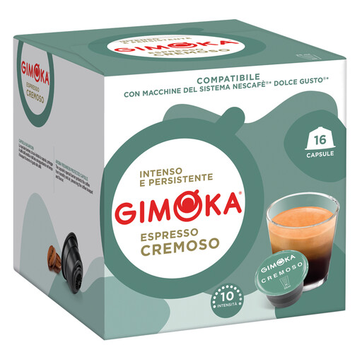 GIMOKA Espresso Cremoso，16 粒兼容 Dolce Gusto 的咖啡胶囊