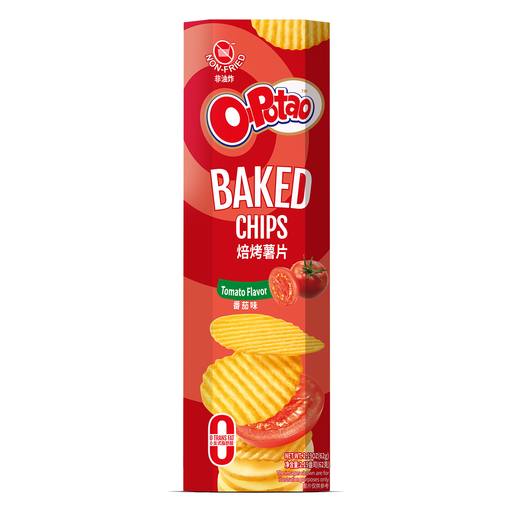 Yan Jin Pu Zi O-Potao Baked Potato Crisps Tomato Flavour Snack 62g