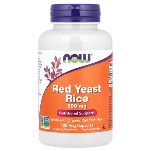 NOW Foods Red Yeast Rice Cholesterol 600mg Capsules