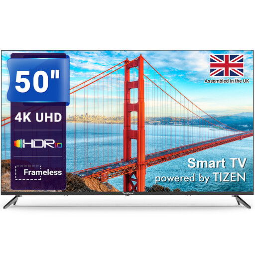 TeeView 50" 4K HDR Smart Tizen OS TV