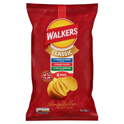 Walkers Variety Crisps 6 Pack