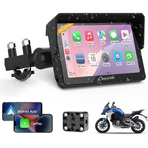 Carpuride W502PRO Motorcycle CarPlay Screen