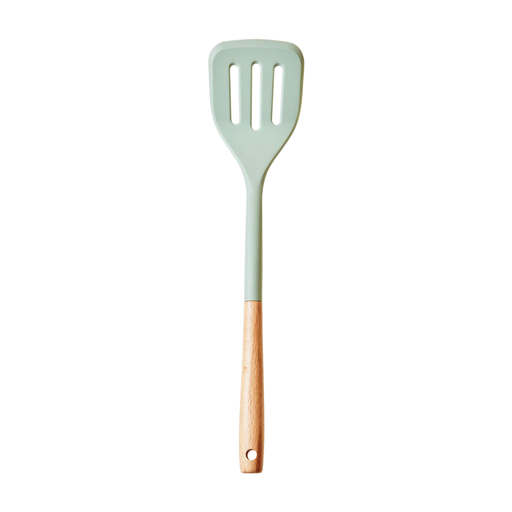 Maison by Premier Sage Green Silicone Head Slotted Turner