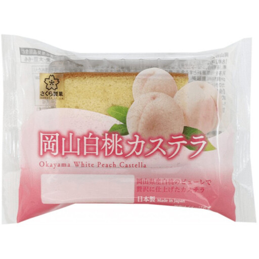 Sakura Seika Okayama White Peach Cake, 1 Piece, 40g
