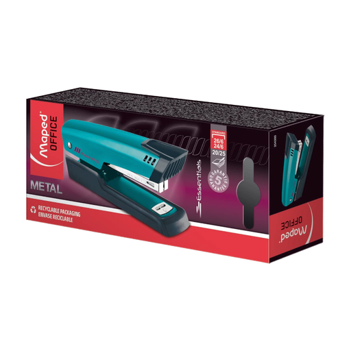 MAPED Deco Essential Metal Half-Strip Stapler