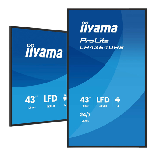 iiyama LH4364UHS-B1AG 43 inch 4K signage display